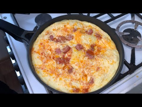 Омлет с сосисками или супер завтрак!!! Просто, вкусно, сытно.| omelet with sausages