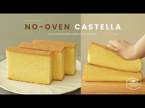 냄비로 폭신한~ღ&#039;ᴗ&#039;ღ 노오븐 카스테라 만들기 : No-oven Castella without Oven Recipe : お鍋カステラ | Cooking ASMR