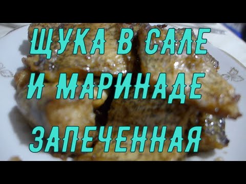 Потрясающе вкусная щука с салом запеченная в аэрогриле (в духовке или на костре)