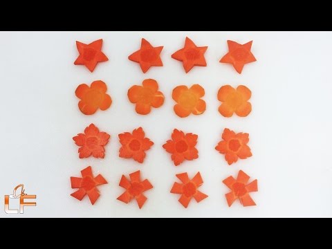 How To Make Carrot Carving Garnish - Art Of Carrot Cutting Designs