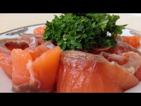 Как Солить Красную Рыбу (Очень Быстро и Просто) How to Salt Salmon, English Subtitles