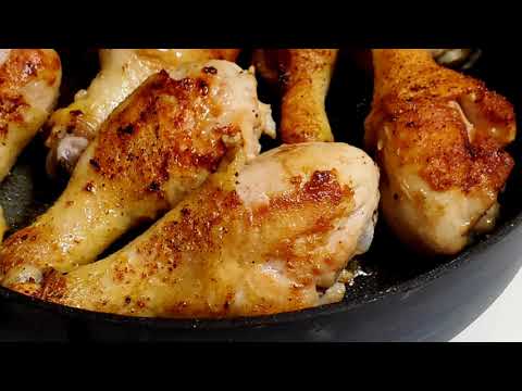 Курица на сковороде с корочкой, простой и быстрый рецепт #куриныеножкирецепт