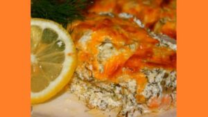 Лосось у сметані в духовці Лосось у сметані в духовці. Фото