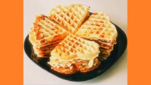 Творожные вафли в вафельнице Творожные вафли в вафельнице. Фото