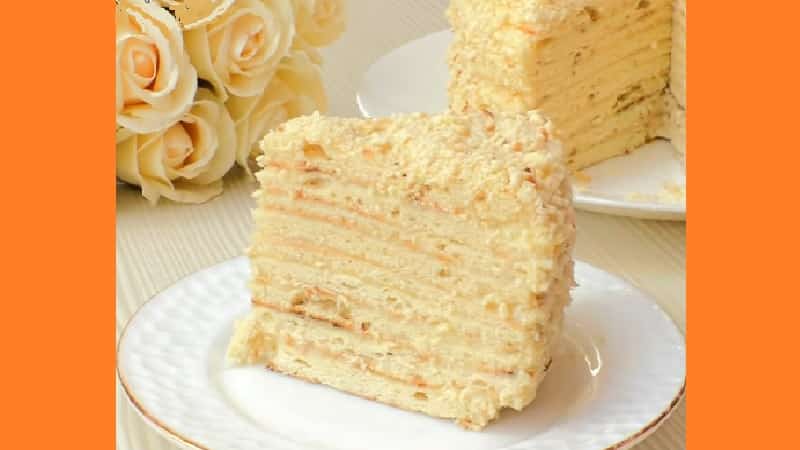 Торт Наполеон на сковородке. Фото