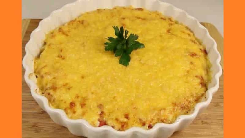 Запіканка з курячим фаршем у духовці. Фото