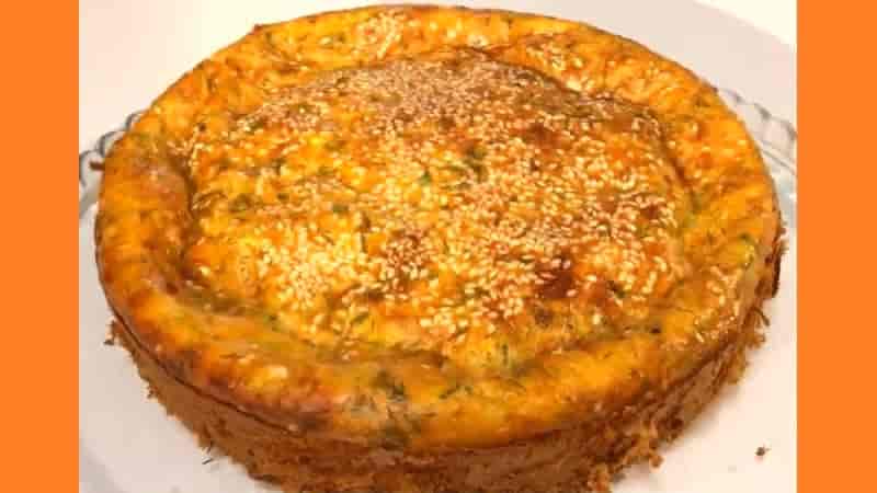 Кабачковый пирог в духовке с сыром. Фото