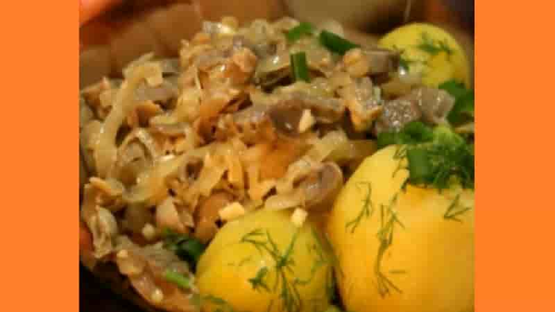 Куриные желудки по корейски. Фото