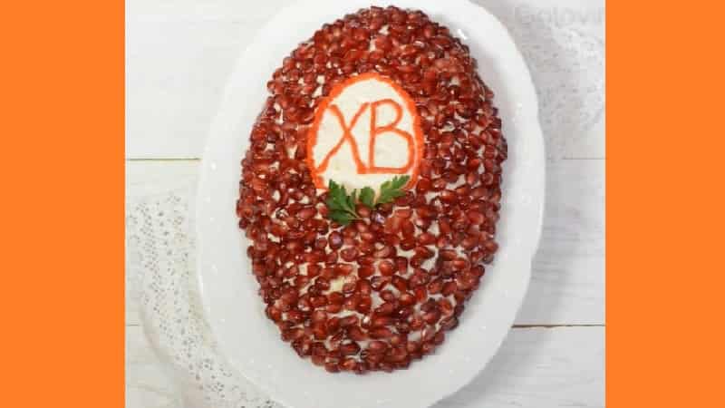 Пасхальный салат. Фото