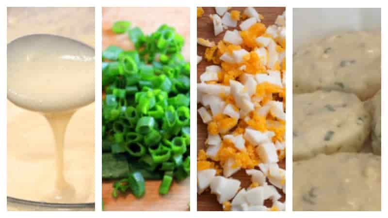 Ліниві пиріжки з яйцями на сковороді. Фото 2