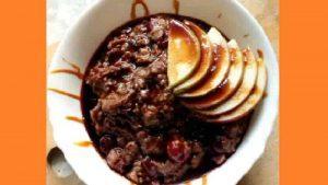 Шоколадна вівсянка на сніданок Шоколадна вівсянка на сніданок. Фото