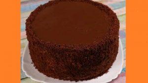 Шоколадный торт на сковороде. Фото