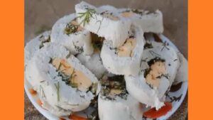 Колбаса из куриного филе. Фото