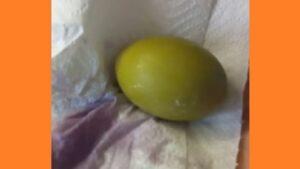 Зеленые яйца на Пасху. Фото