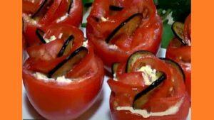 Закуска з помідорів та баклажанів Закуска з помідорів та баклажанів. Фото