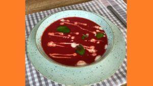 Суп пюре из свеклы. Фото