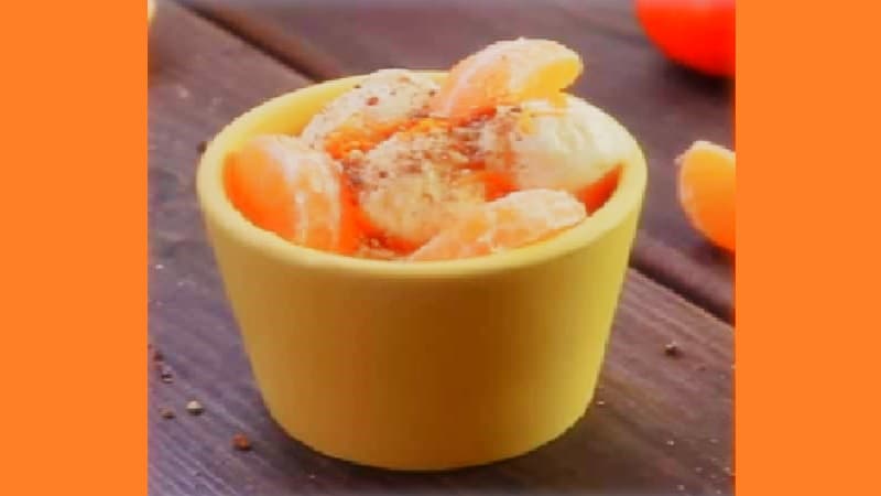 Мандаринове морозиво в домашніх умовах. Фото