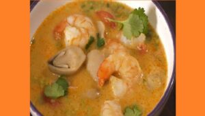 Суп з креветками у пароварці. Фото