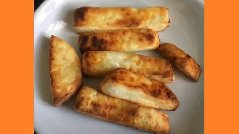 Сыр запеченный в аэрогриле. Фото