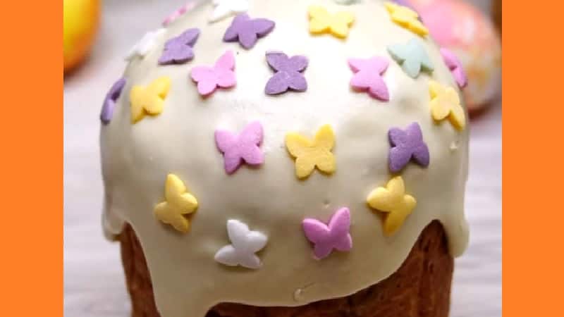 Глазурь для пасхального кулича без варки. Фото