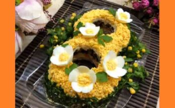 Святковий салат на 8 березня. Фото
