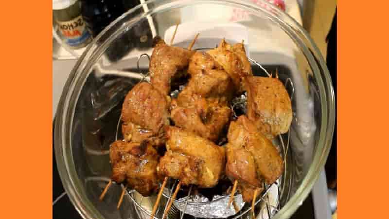 Шашлык из свинины в аэрогриле. Фото