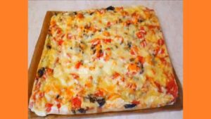 Ленивая пицца в духовке Лінива піца в духовці. Фото