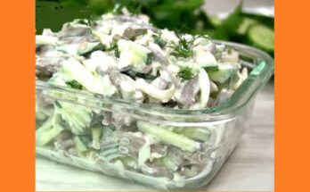 Салат з курячими серцями