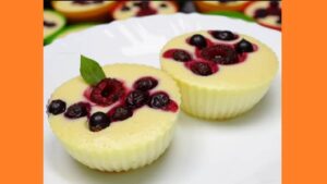 Творожный десерт для детей Сирний десерт для дітей. Фото